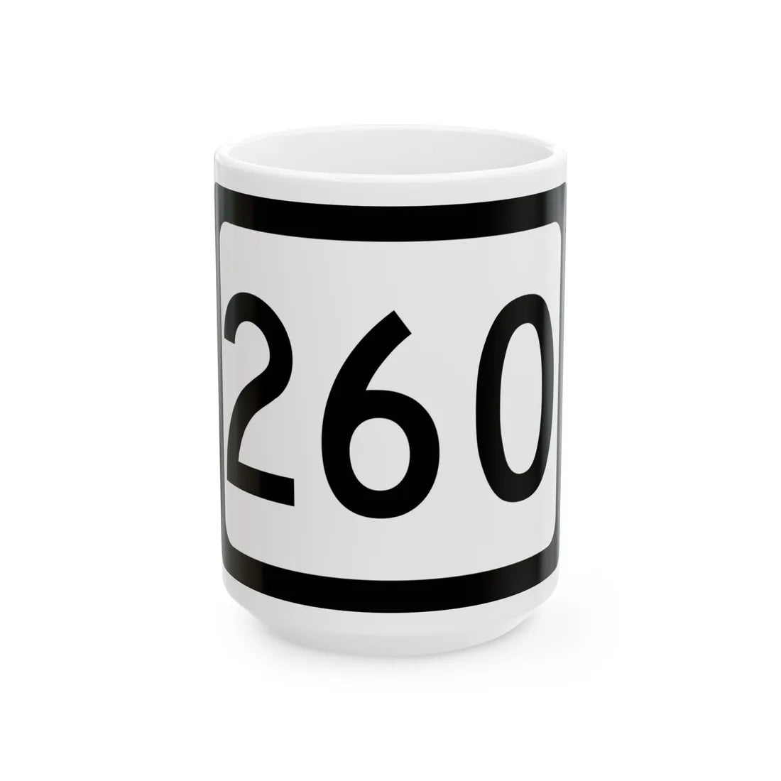 WV-260 (Virginia) (Road Sign) White Coffee Mug 15oz - Go Mug Yourself