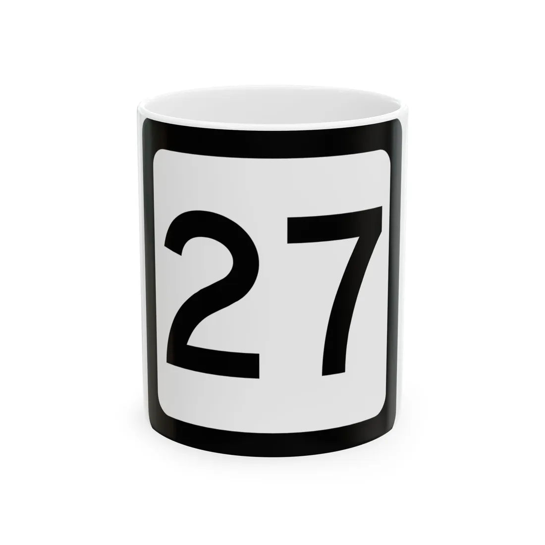 WV-27 (Virginia) (Road Sign) White Coffee Mug 11oz - Go Mug Yourself