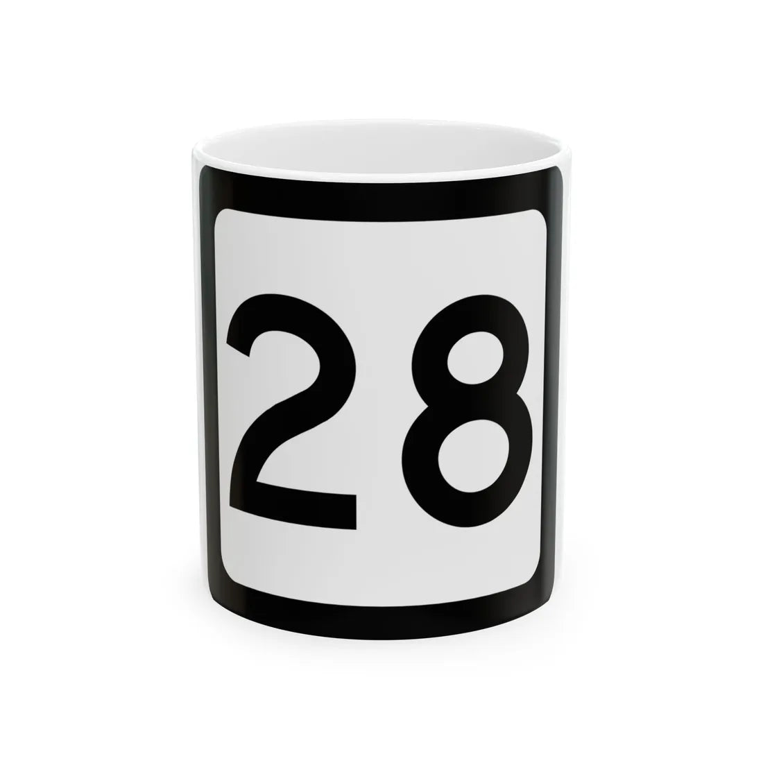 WV-28 (Virginia) (Road Sign) White Coffee Mug 11oz - Go Mug Yourself