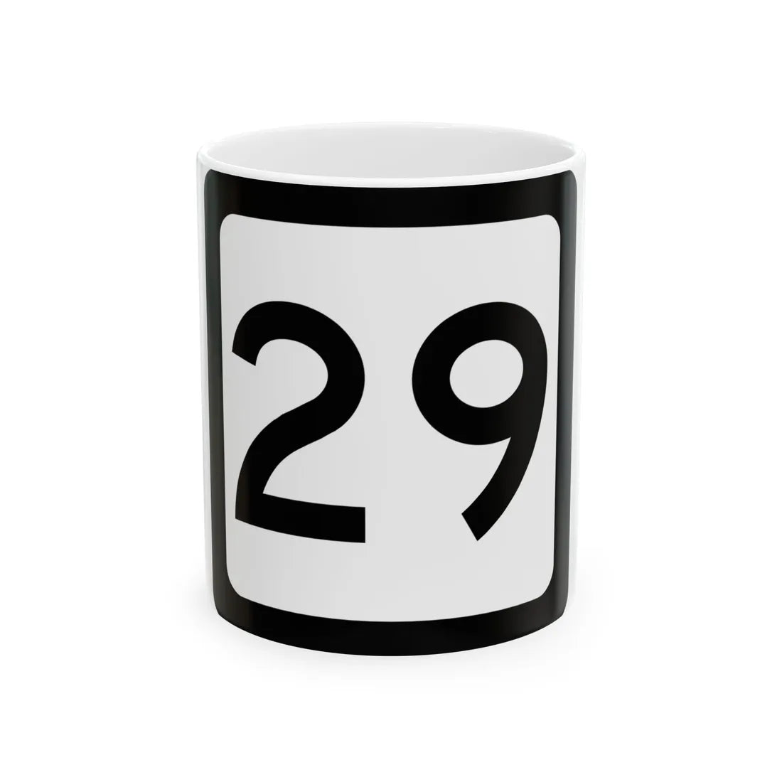 WV-29 (Virginia) (Road Sign) White Coffee Mug 11oz - Go Mug Yourself