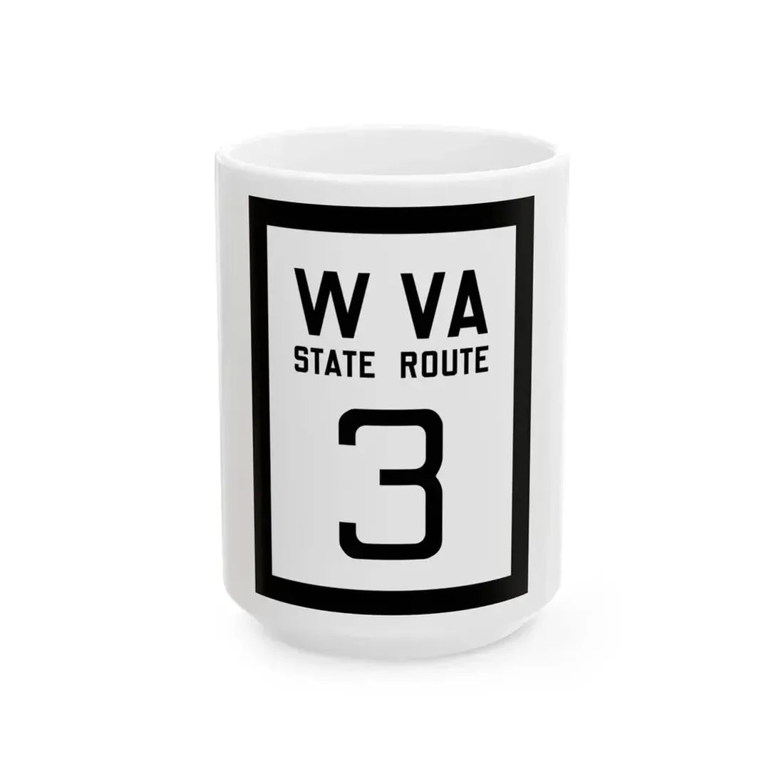 WV-3 1922 (Virginia) (Road Sign) White Coffee Mug 15oz - Go Mug Yourself