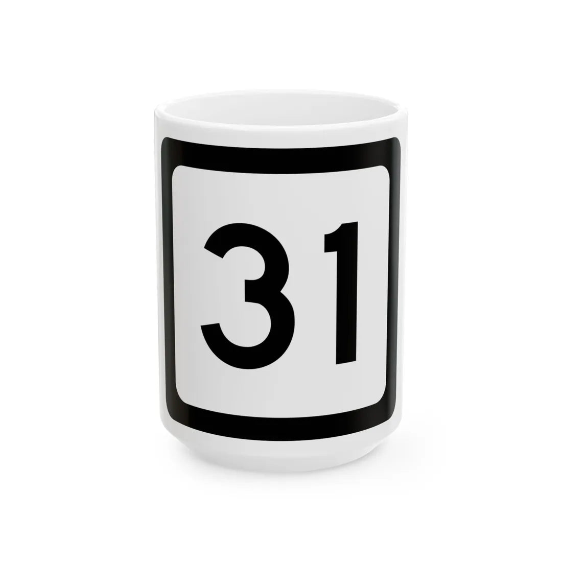 WV-31 (Virginia) (Road Sign) White Coffee Mug 15oz - Go Mug Yourself