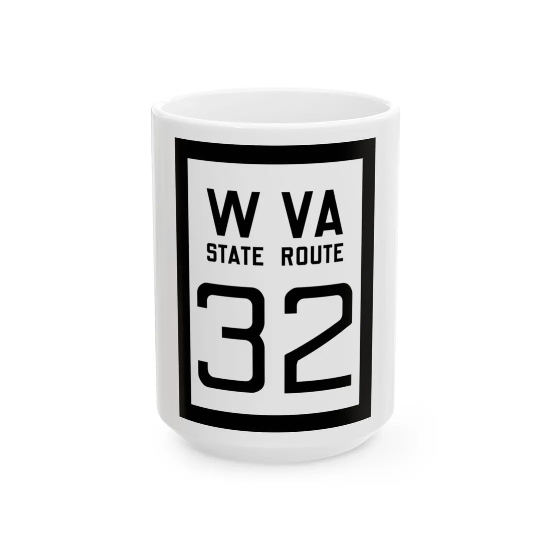 WV-32 1922 (Virginia) (Road Sign) White Coffee Mug 15oz - Go Mug Yourself