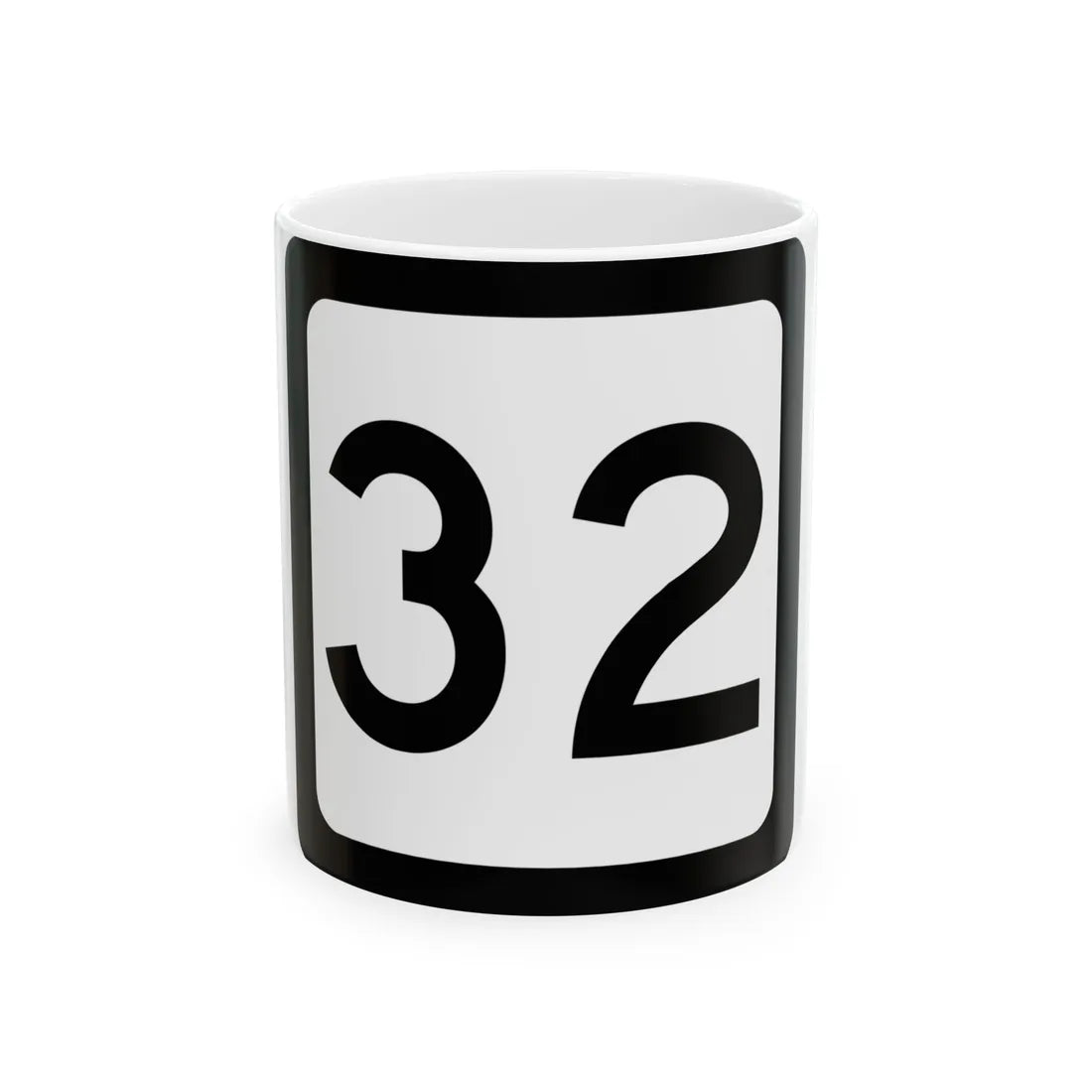 WV-32 (Virginia) (Road Sign) White Coffee Mug 11oz - Go Mug Yourself