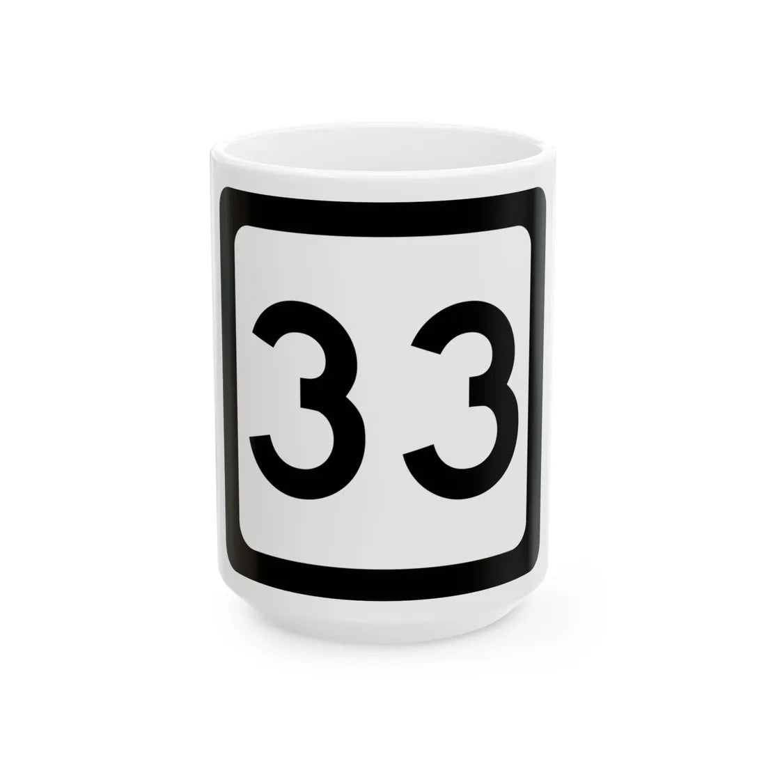 WV-33 (Virginia) (Road Sign) White Coffee Mug 15oz - Go Mug Yourself