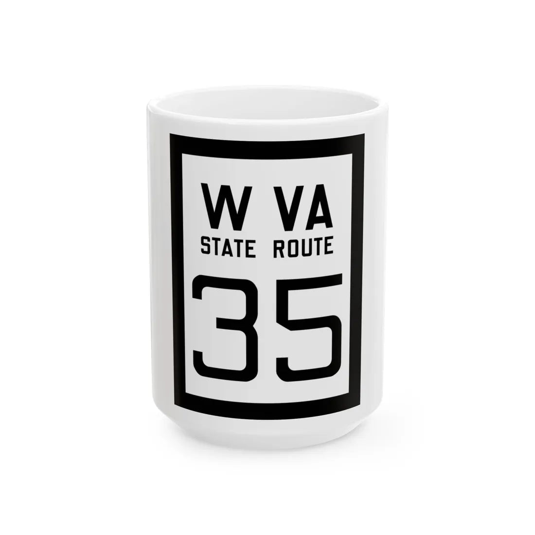 WV-35 1922 (Virginia) (Road Sign) White Coffee Mug 15oz - Go Mug Yourself