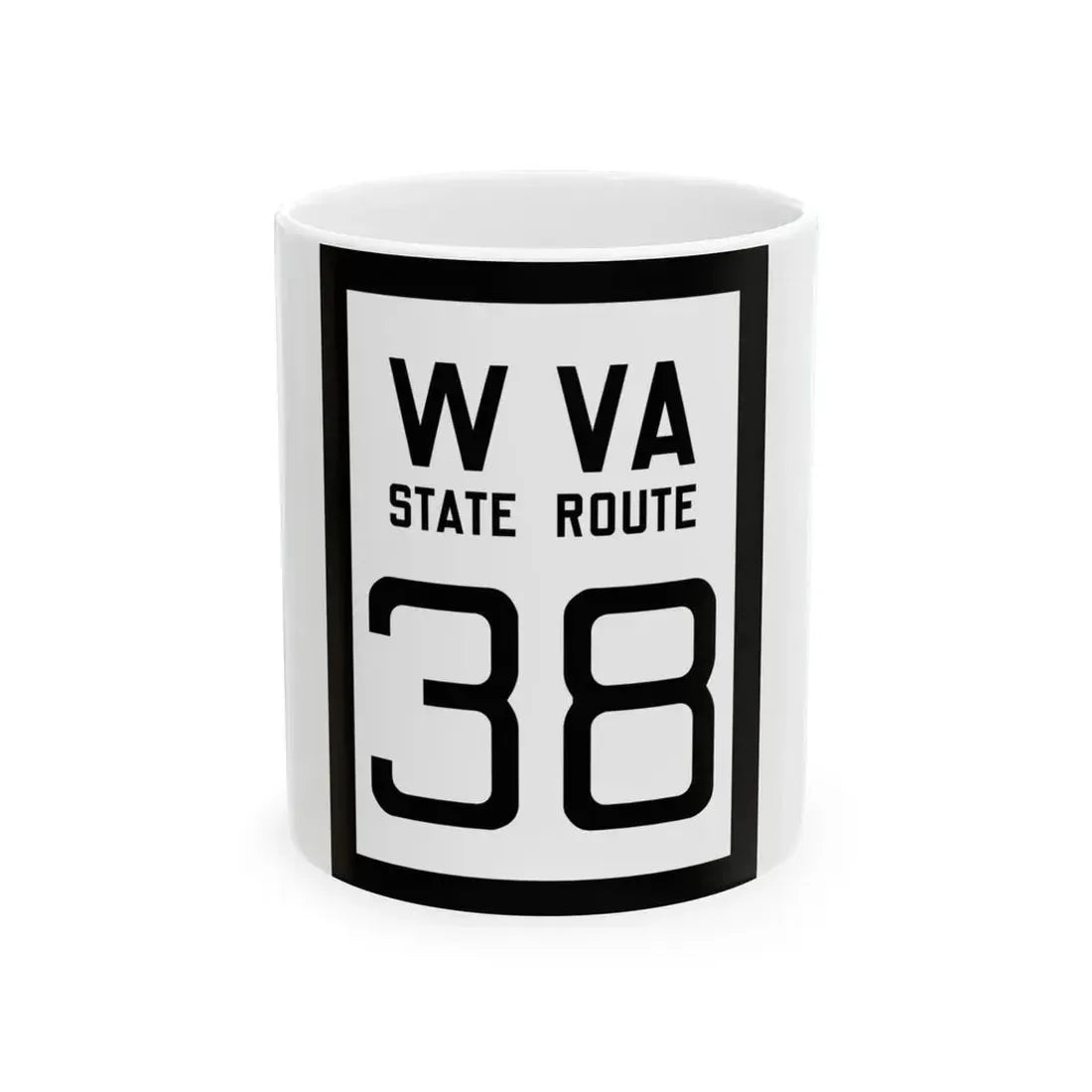 WV-38 1922 (Virginia) (Road Sign) White Coffee Mug 11oz - Go Mug Yourself