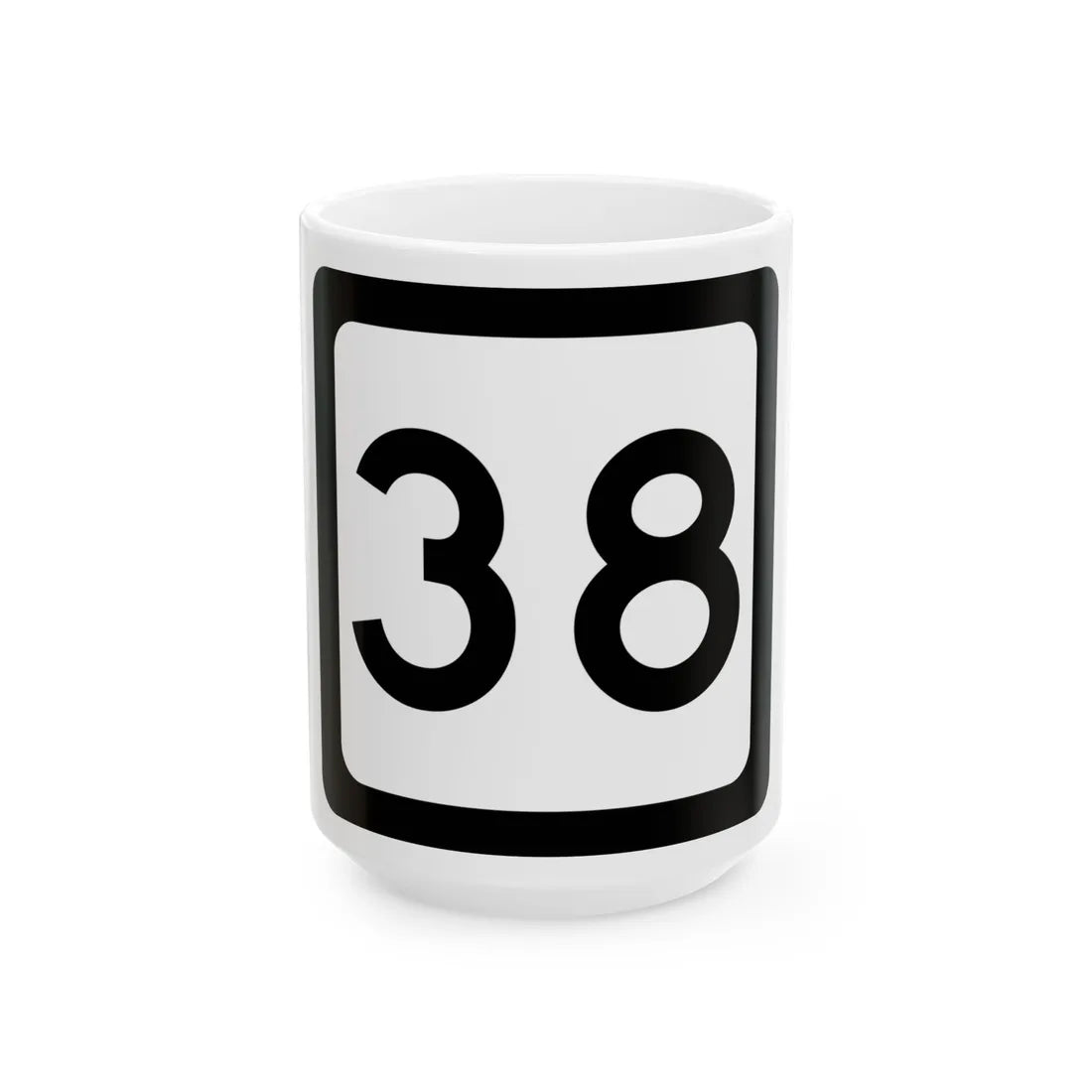 WV-38 (Virginia) (Road Sign) White Coffee Mug 15oz - Go Mug Yourself