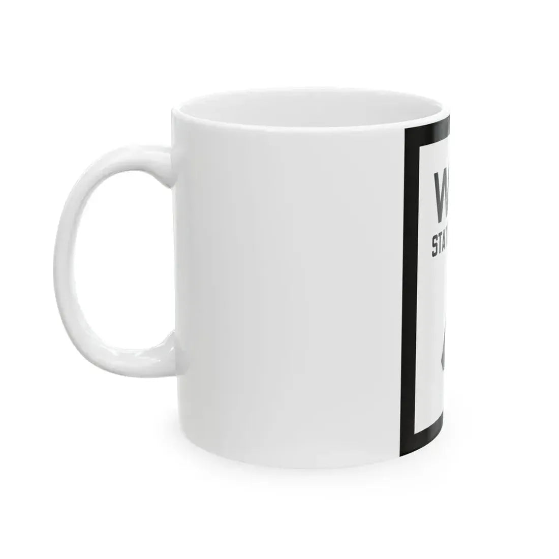 WV-4 1922 (Virginia) (Road Sign) White Coffee Mug - Go Mug Yourself