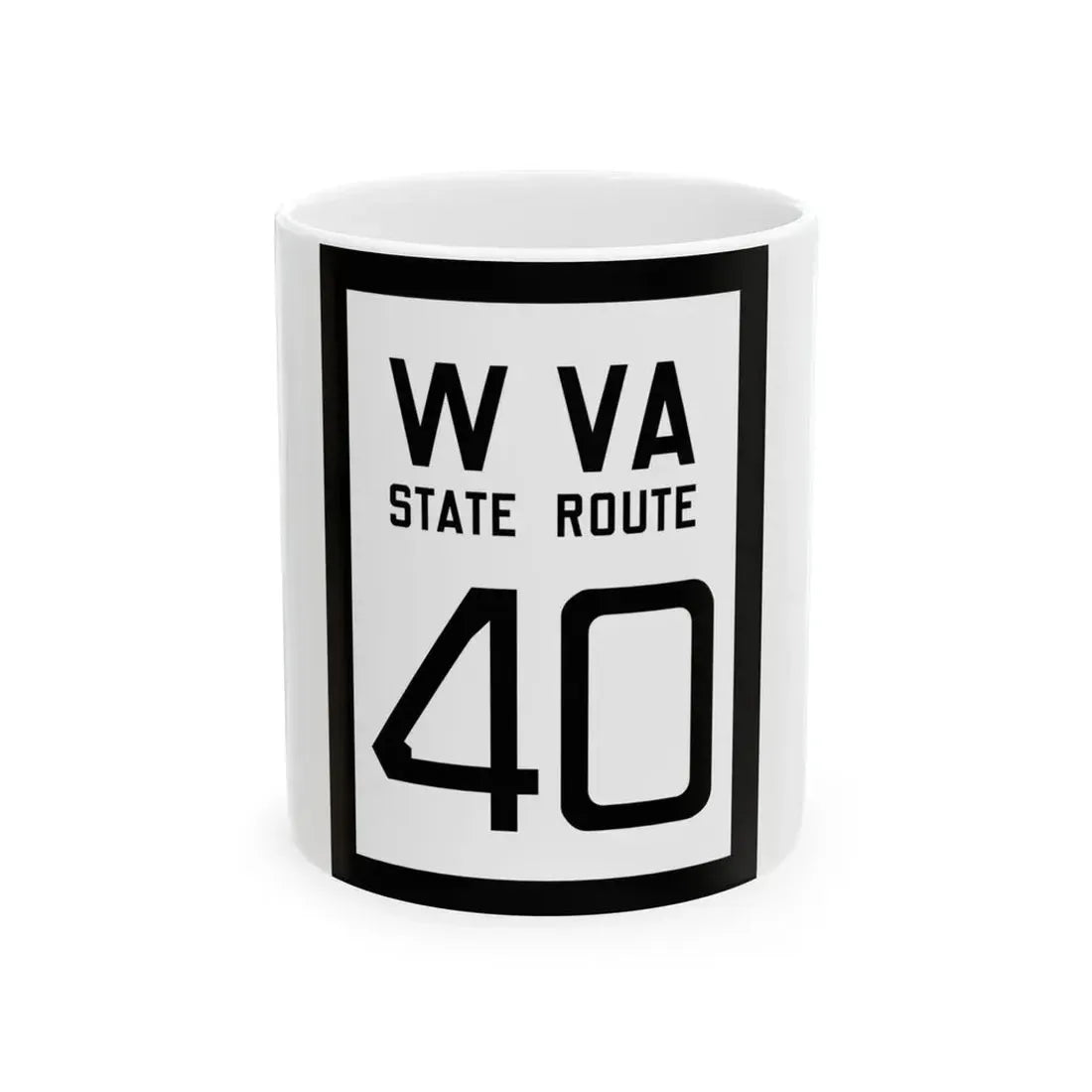 WV-40 1922 (Virginia) (Road Sign) White Coffee Mug 11oz - Go Mug Yourself