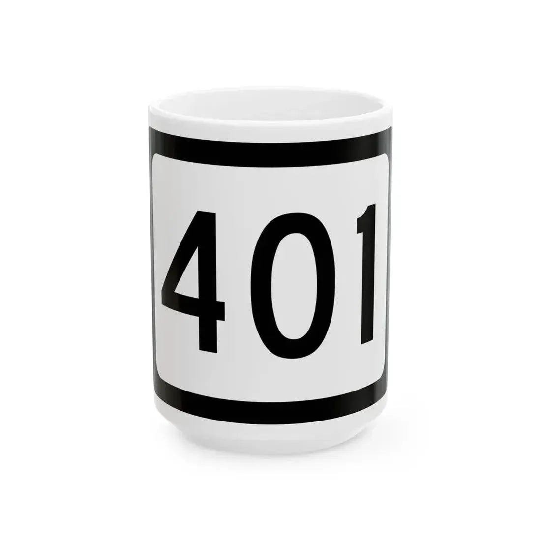 WV-401 (Virginia) (Road Sign) White Coffee Mug 15oz - Go Mug Yourself