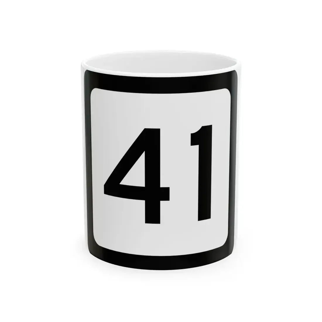 WV-41 (Virginia) (Road Sign) White Coffee Mug 11oz - Go Mug Yourself