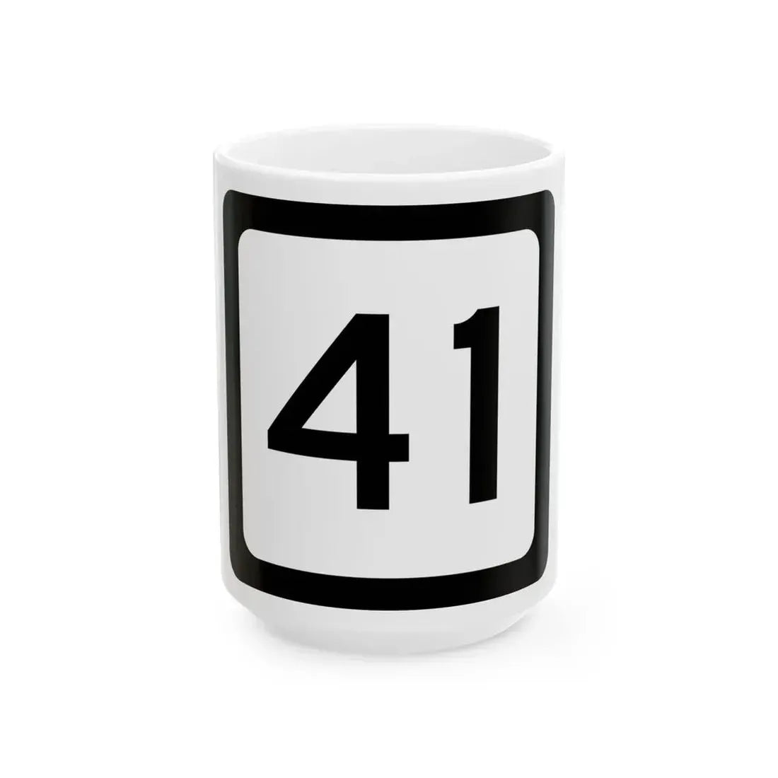 WV-41 (Virginia) (Road Sign) White Coffee Mug 15oz - Go Mug Yourself