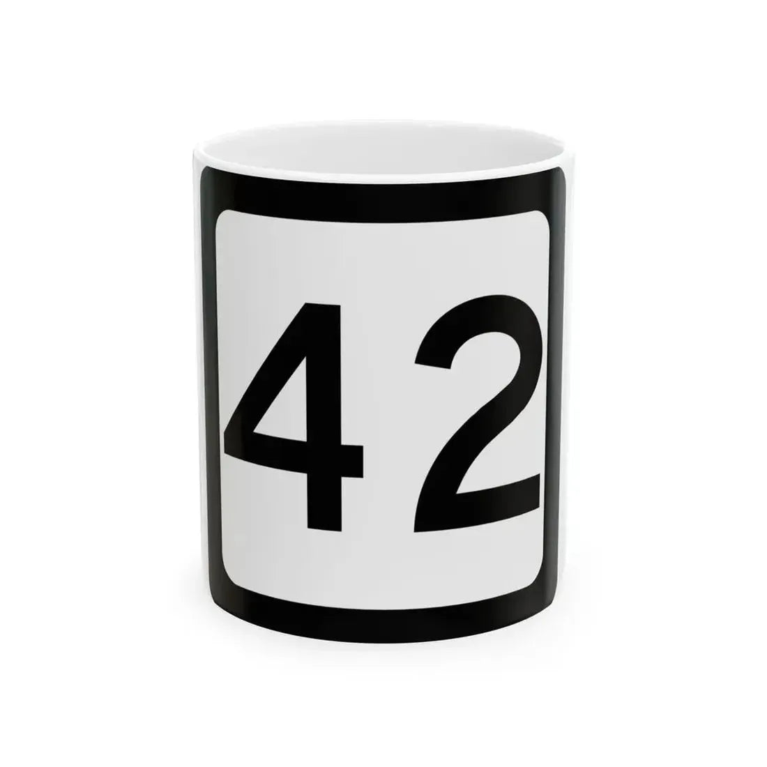 WV-42 (Virginia) (Road Sign) White Coffee Mug 11oz - Go Mug Yourself