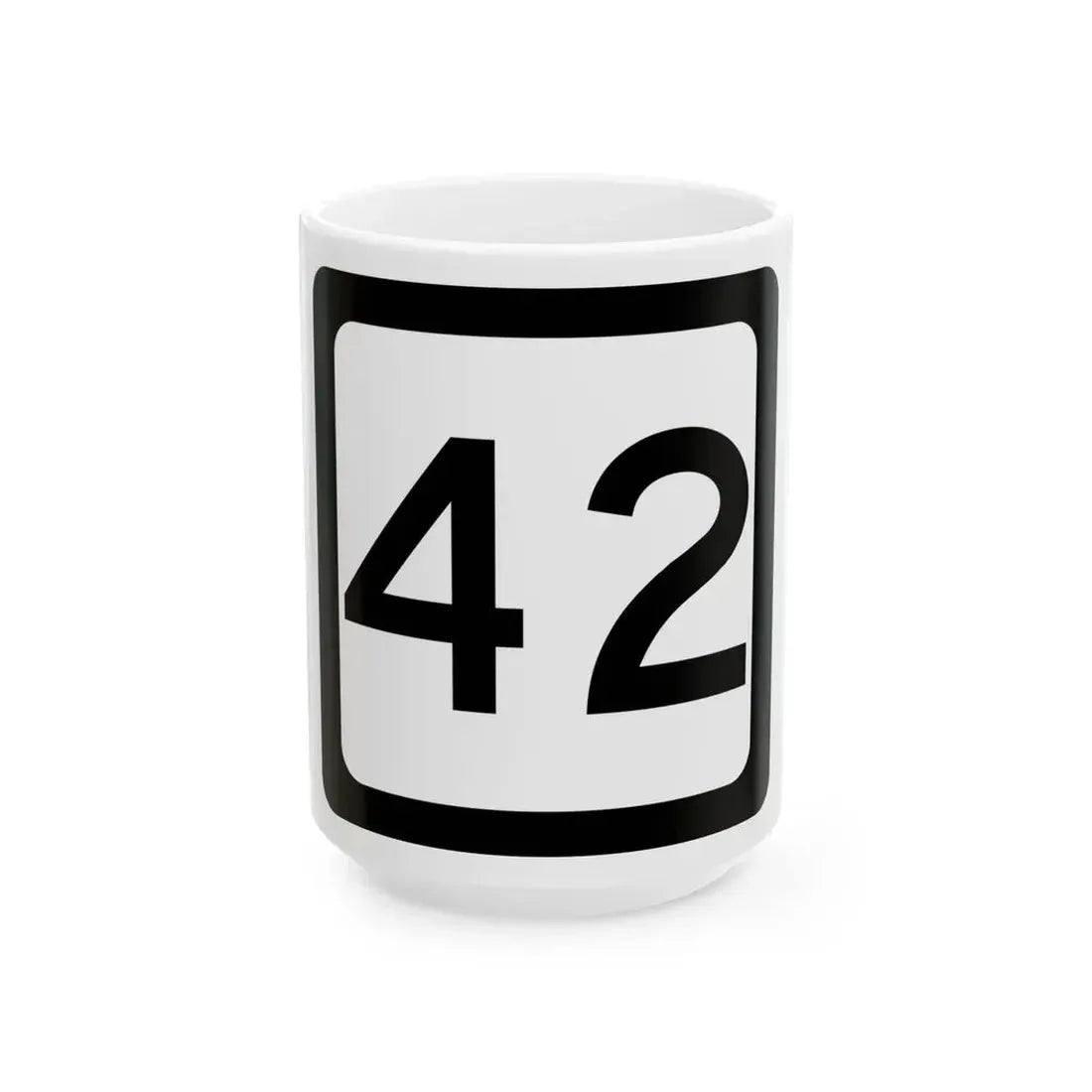 WV-42 (Virginia) (Road Sign) White Coffee Mug 15oz - Go Mug Yourself