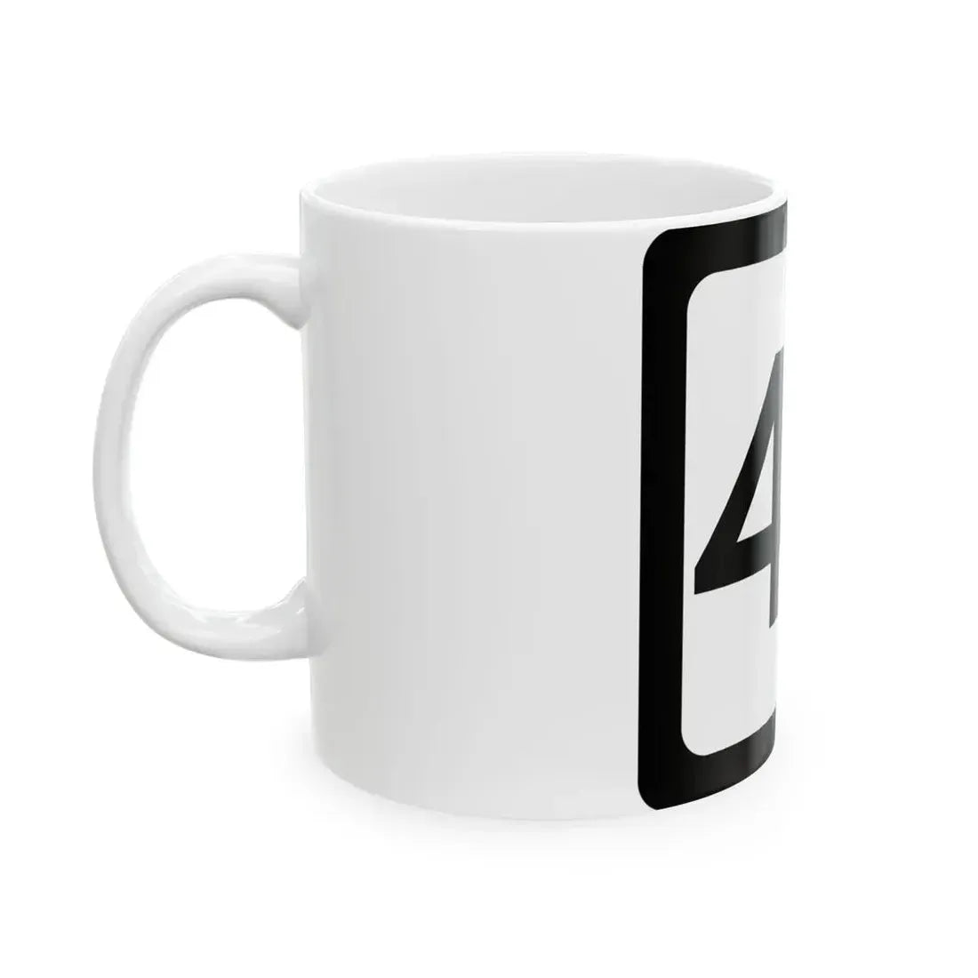WV-43 (Virginia) (Road Sign) White Coffee Mug - Go Mug Yourself