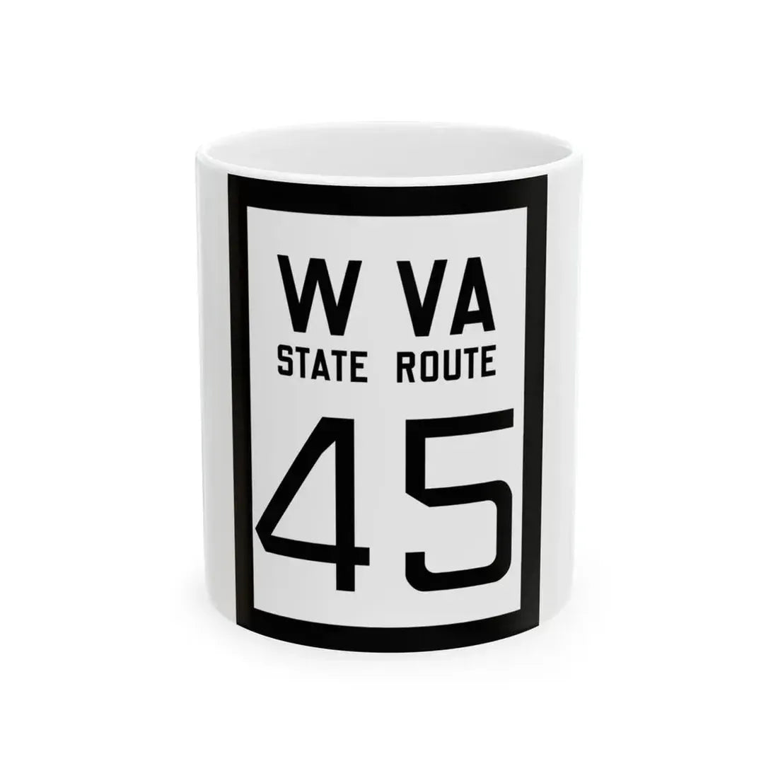 WV-45 1922 (Virginia) (Road Sign) White Coffee Mug 11oz - Go Mug Yourself