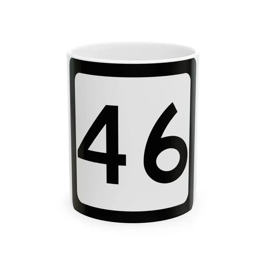 WV-46 (Virginia) (Road Sign) White Coffee Mug 11oz - Go Mug Yourself