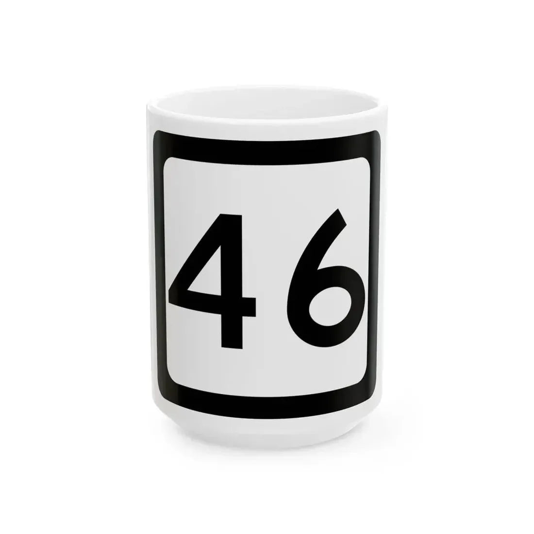 WV-46 (Virginia) (Road Sign) White Coffee Mug 15oz - Go Mug Yourself