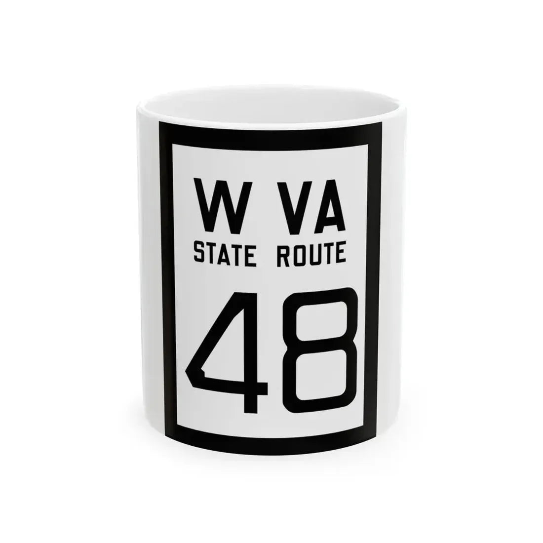 WV-48 1922 (Virginia) (Road Sign) White Coffee Mug 11oz - Go Mug Yourself