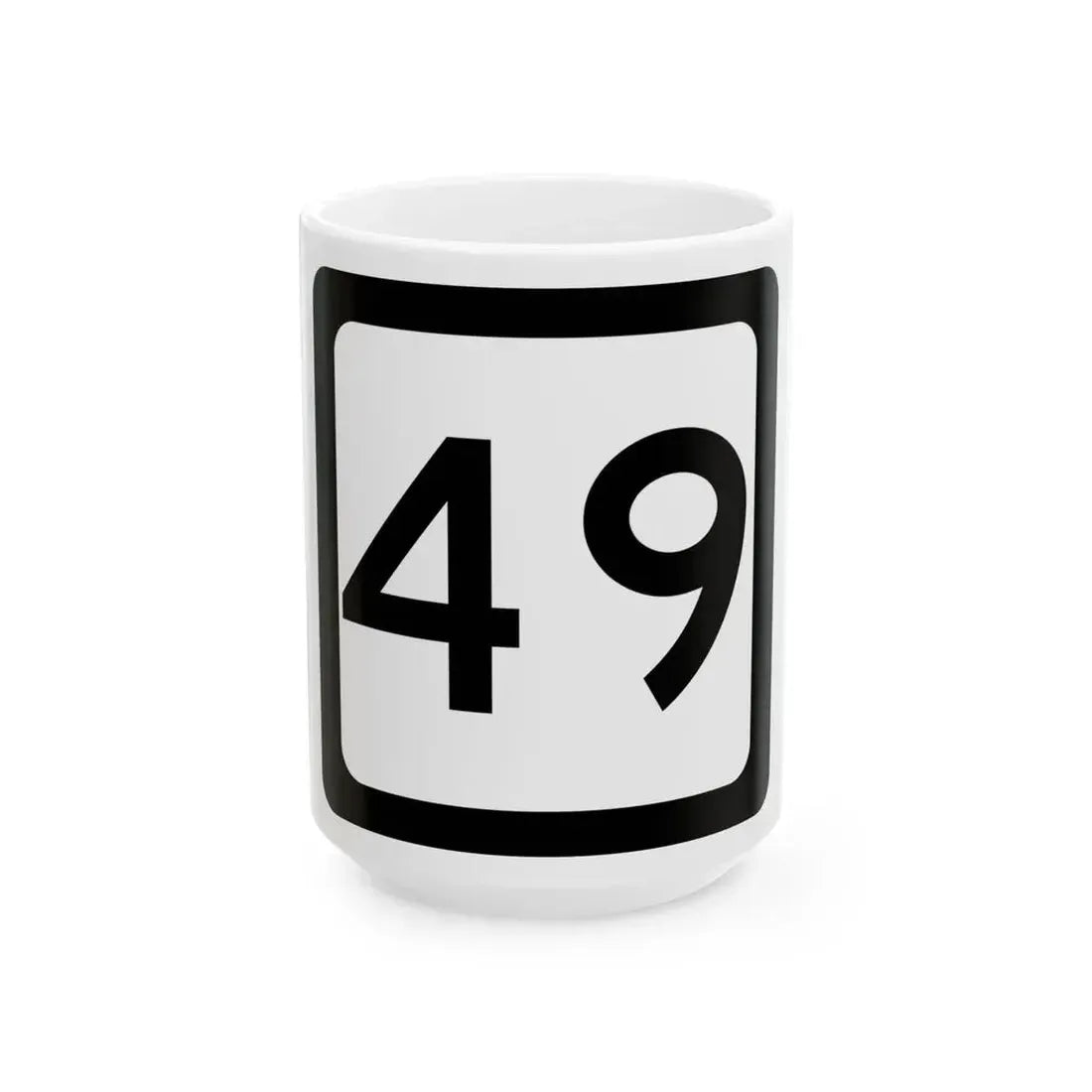 WV-49 (Virginia) (Road Sign) White Coffee Mug 15oz - Go Mug Yourself