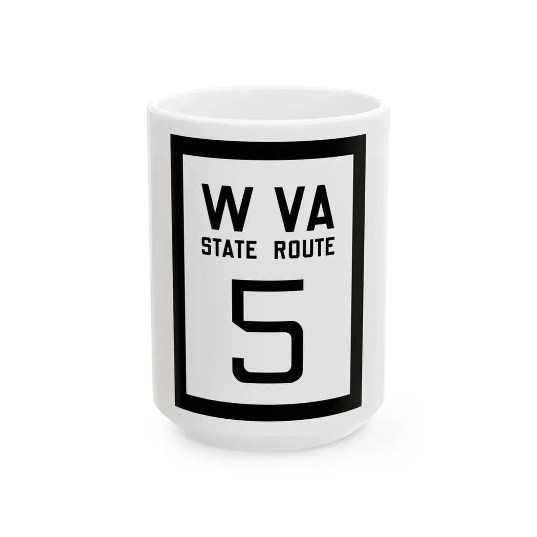 WV-5 1922 (Virginia) (Road Sign) White Coffee Mug 15oz - Go Mug Yourself