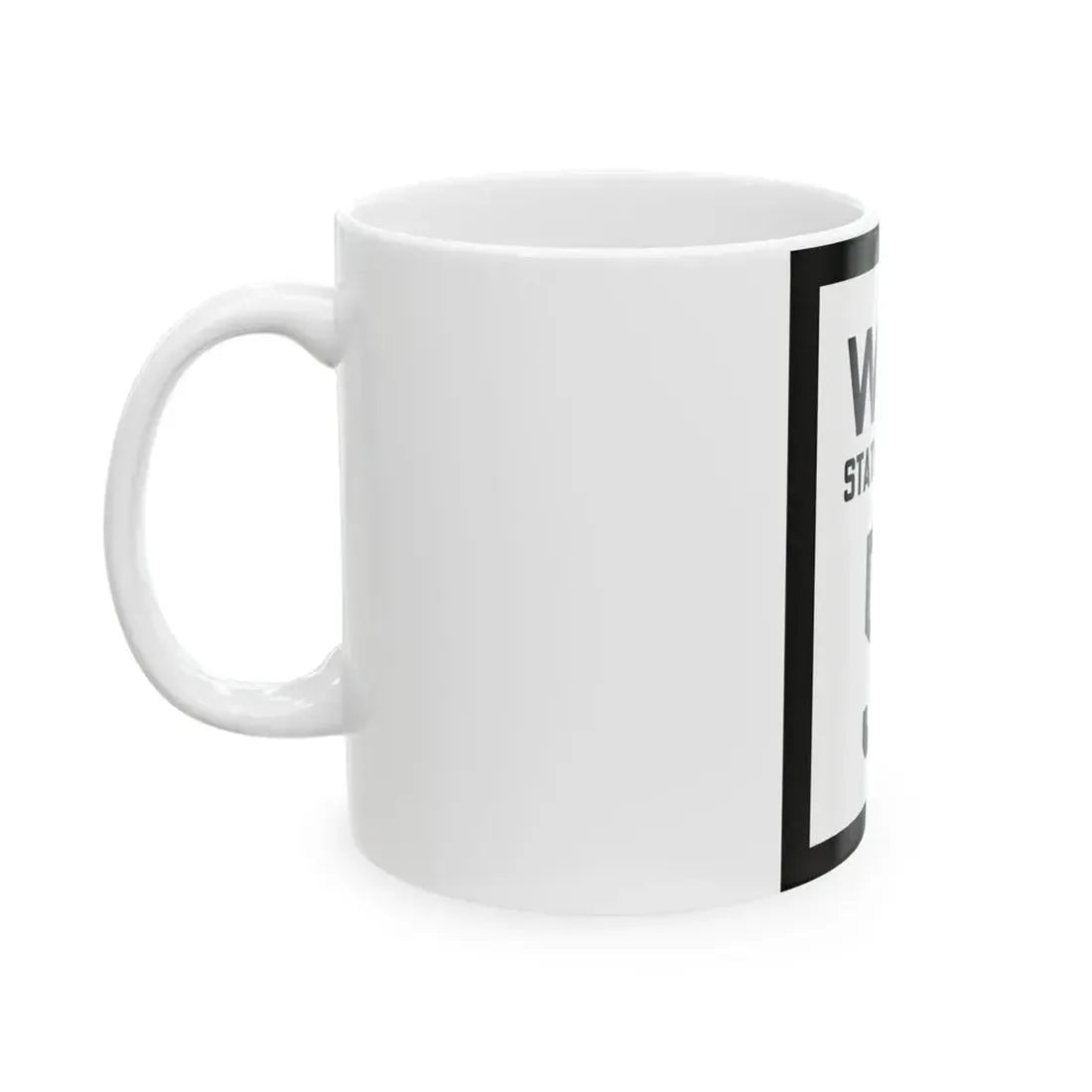 WV-5 1922 (Virginia) (Road Sign) White Coffee Mug - Go Mug Yourself