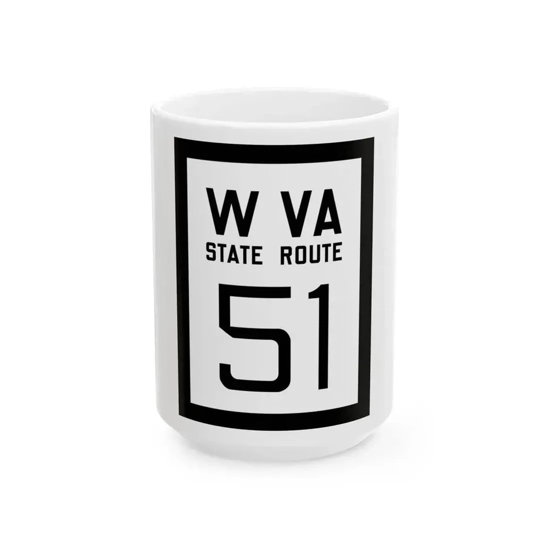 WV-51 1922 (Virginia) (Road Sign) White Coffee Mug 15oz - Go Mug Yourself