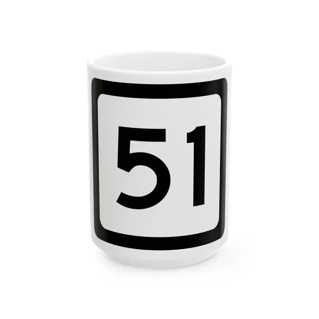 WV-51 (Virginia) (Road Sign) White Coffee Mug 15oz - Go Mug Yourself