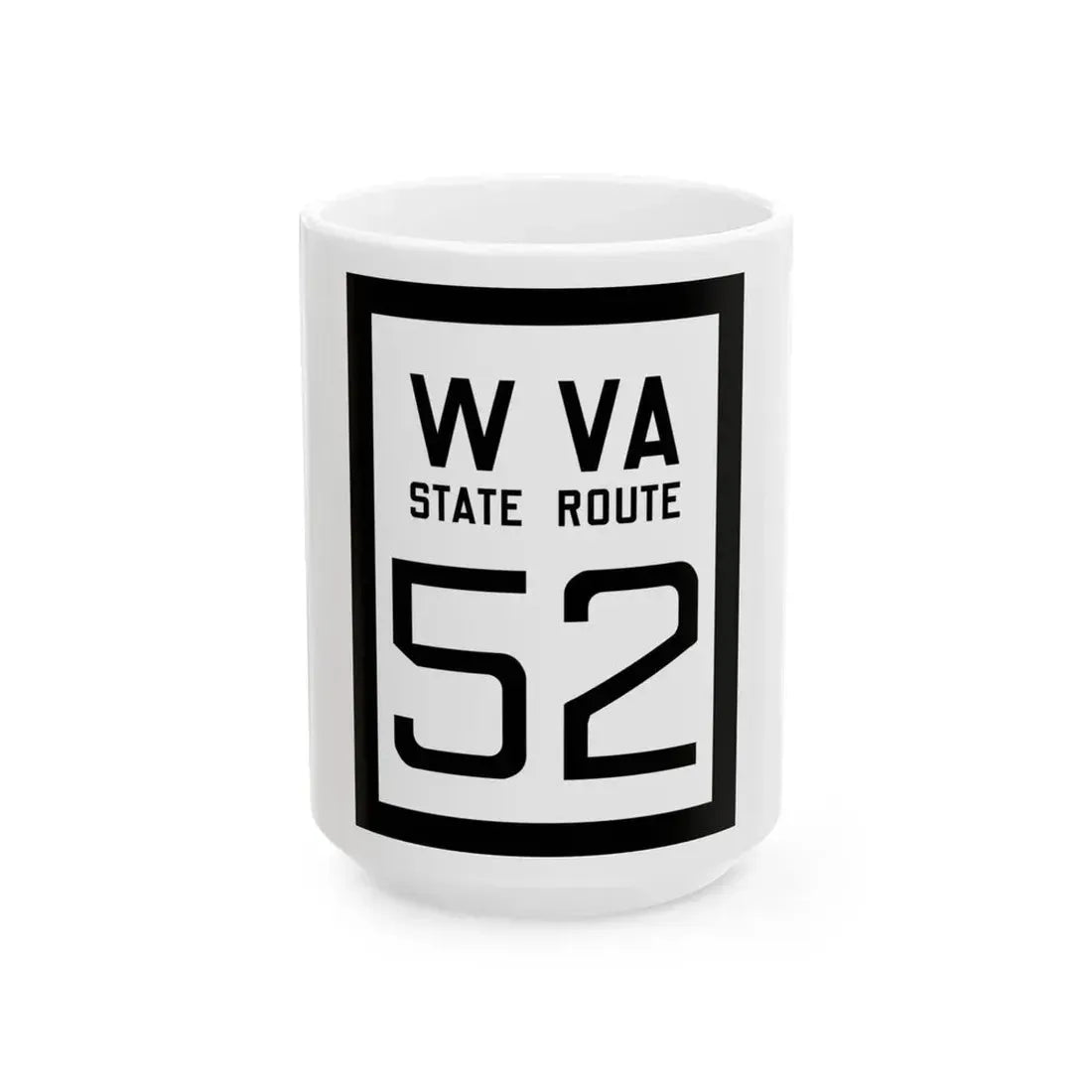 WV-52 1922 (Virginia) (Road Sign) White Coffee Mug 15oz - Go Mug Yourself