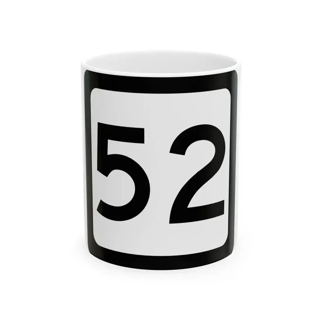 WV-52 (Virginia) (Road Sign) White Coffee Mug 11oz - Go Mug Yourself