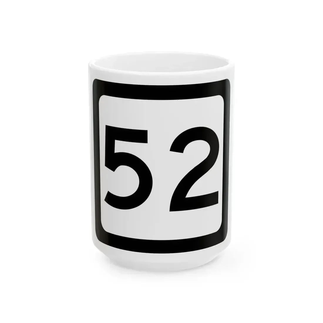 WV-52 (Virginia) (Road Sign) White Coffee Mug 15oz - Go Mug Yourself
