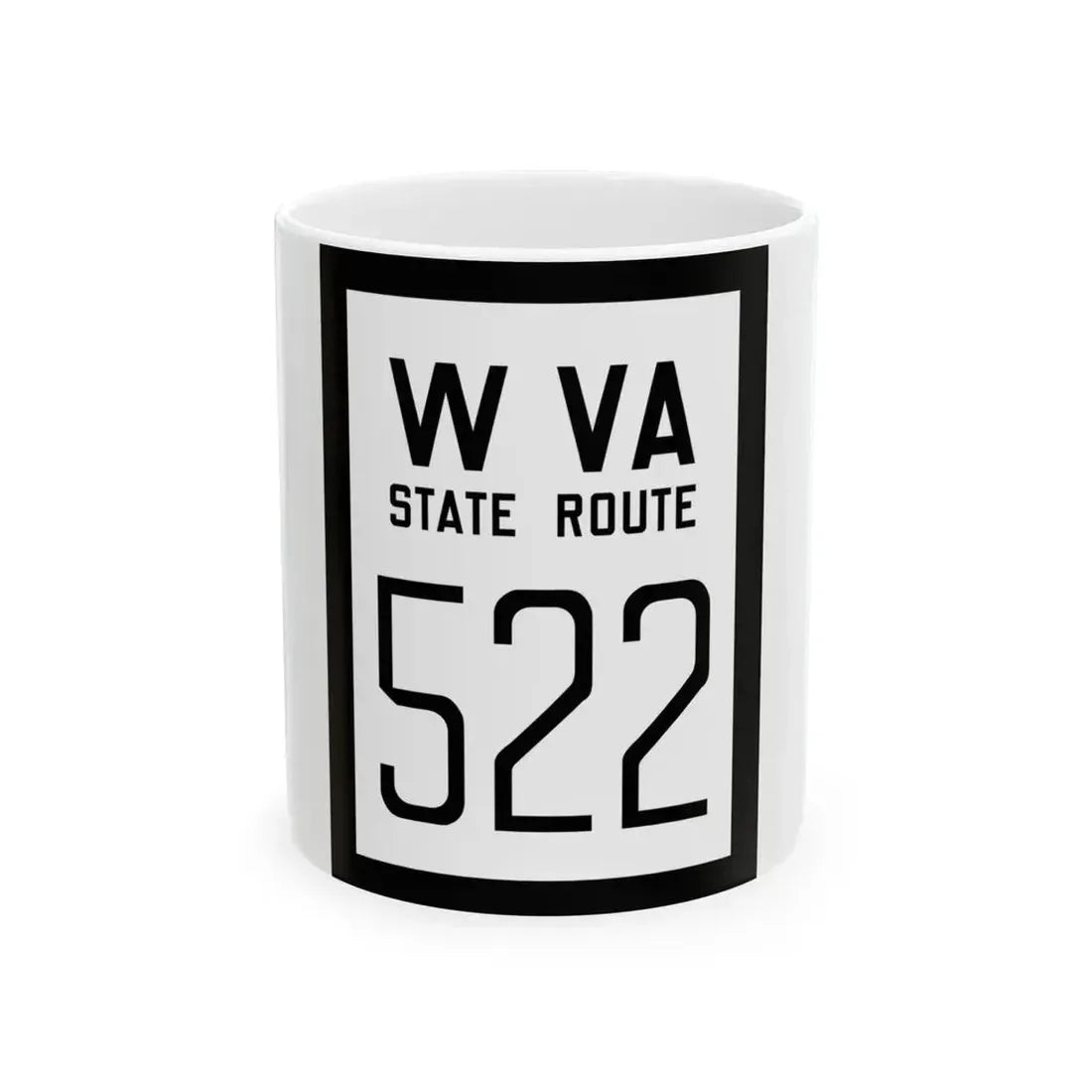 WV-522 1922 (Virginia) (Road Sign) White Coffee Mug 11oz - Go Mug Yourself