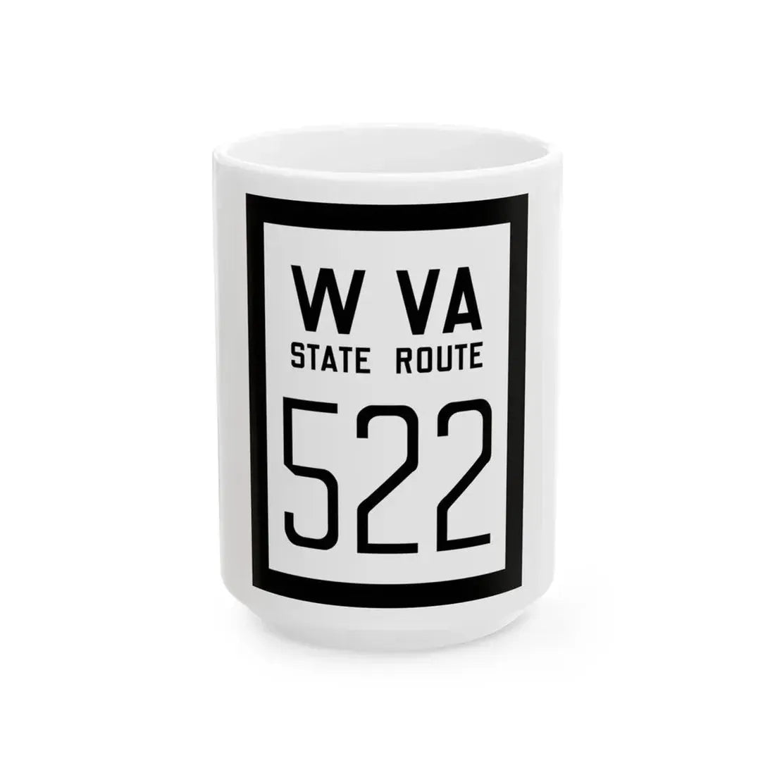 WV-522 1922 (Virginia) (Road Sign) White Coffee Mug 15oz - Go Mug Yourself