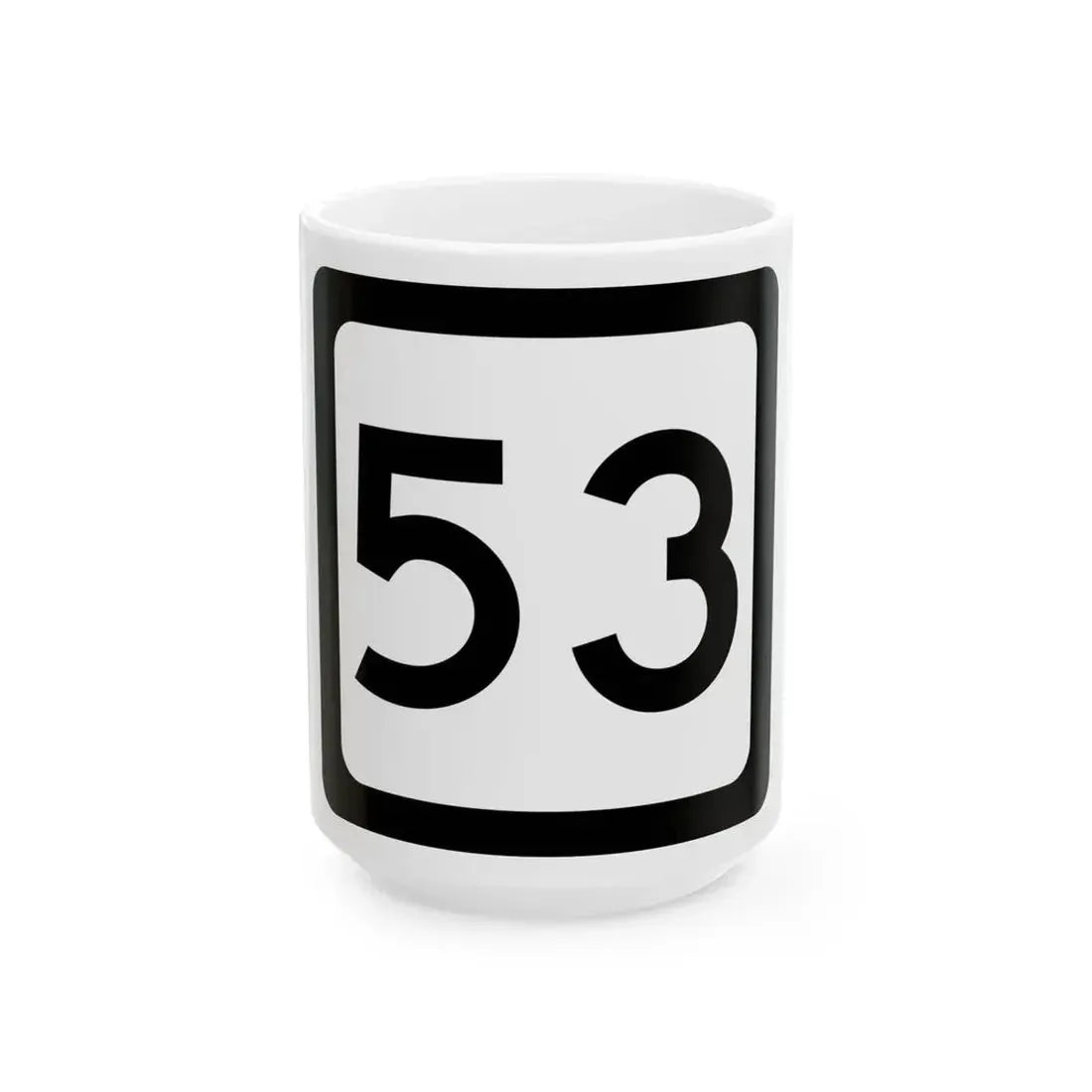 WV-53 (Virginia) (Road Sign) White Coffee Mug 15oz - Go Mug Yourself
