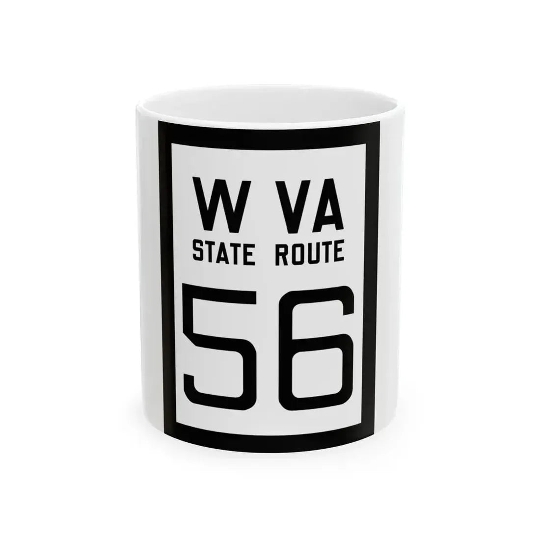 WV-56 1922 (Virginia) (Road Sign) White Coffee Mug 11oz - Go Mug Yourself