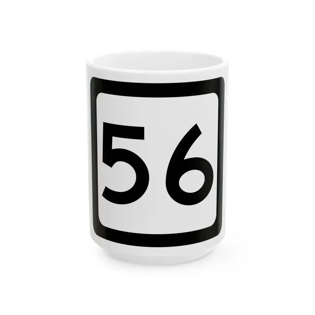 WV-56 (Virginia) (Road Sign) White Coffee Mug 15oz - Go Mug Yourself