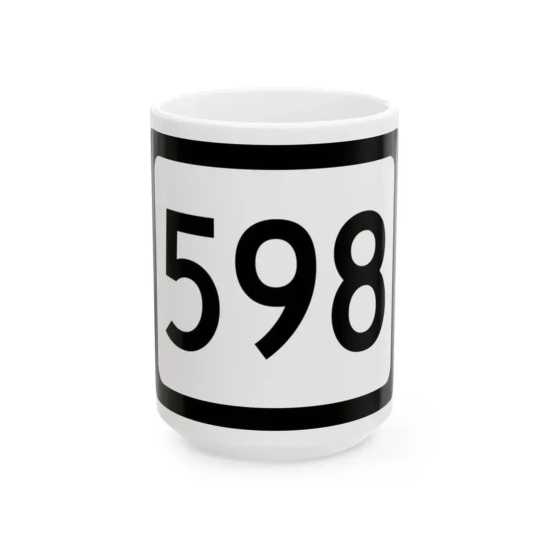 WV-598 (Virginia) (Road Sign) White Coffee Mug 15oz - Go Mug Yourself
