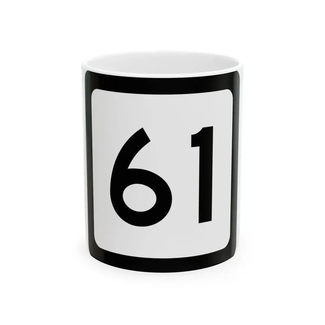 WV-61 (Virginia) (Road Sign) White Coffee Mug 11oz - Go Mug Yourself