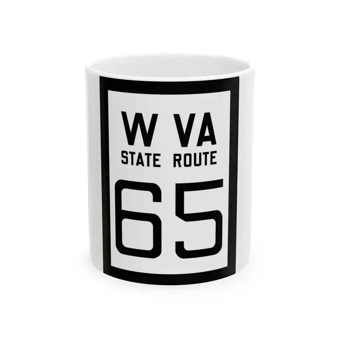 WV-65 1922 (Virginia) (Road Sign) White Coffee Mug 11oz - Go Mug Yourself