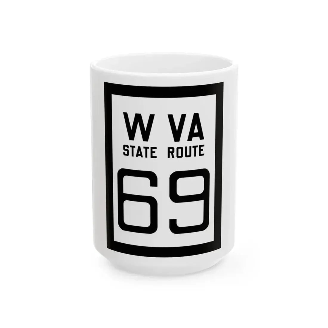 WV-69 1922 (Virginia) (Road Sign) White Coffee Mug 15oz - Go Mug Yourself