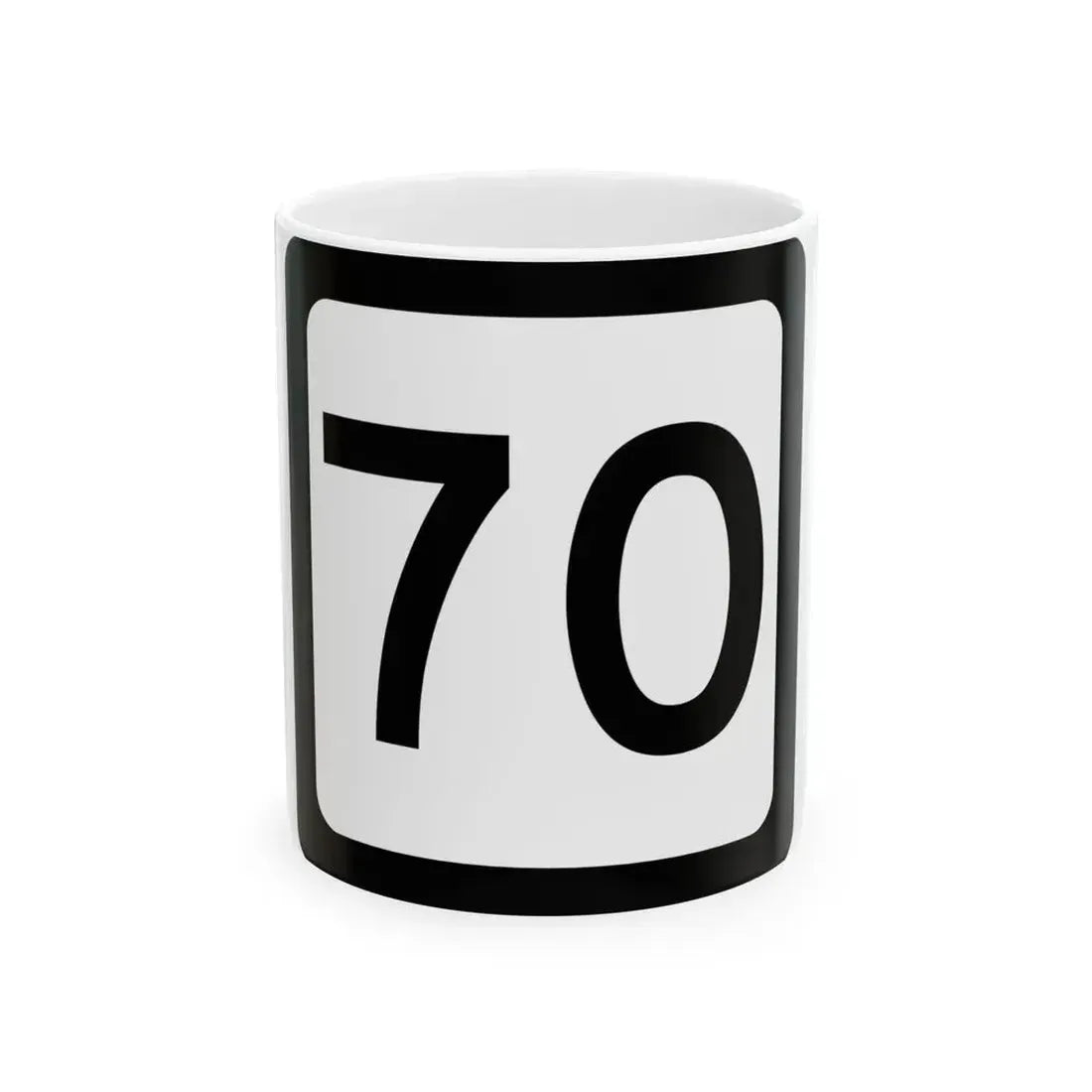 WV-70 (Virginia) (Road Sign) White Coffee Mug 11oz - Go Mug Yourself