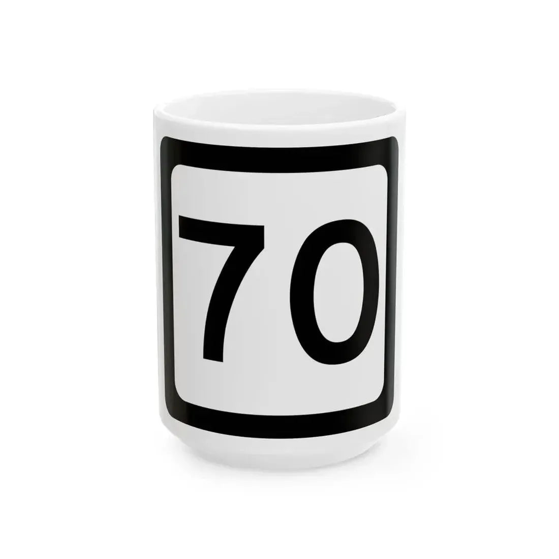 WV-70 (Virginia) (Road Sign) White Coffee Mug 15oz - Go Mug Yourself