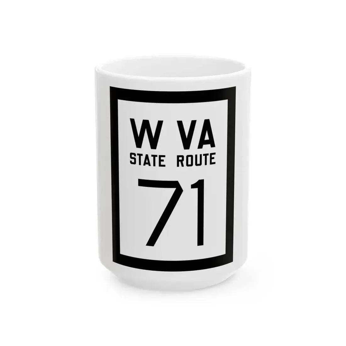 WV-71 1922 (Virginia) (Road Sign) White Coffee Mug 15oz - Go Mug Yourself