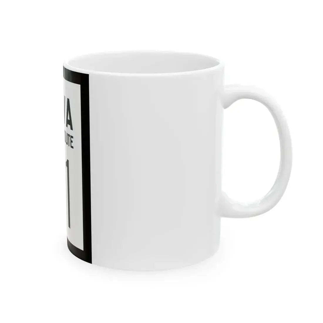 WV-71 1922 (Virginia) (Road Sign) White Coffee Mug - Go Mug Yourself