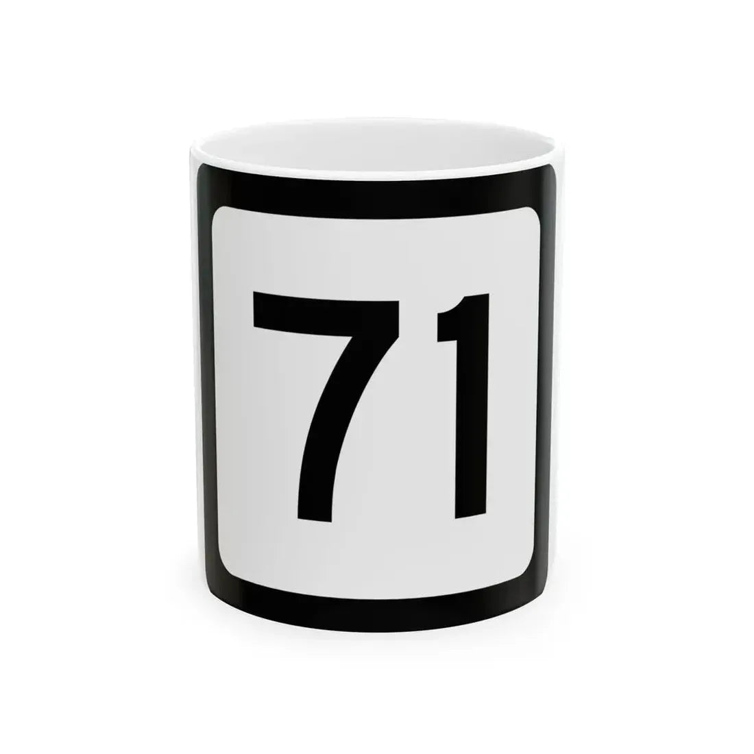 WV-71 (Virginia) (Road Sign) White Coffee Mug 11oz - Go Mug Yourself