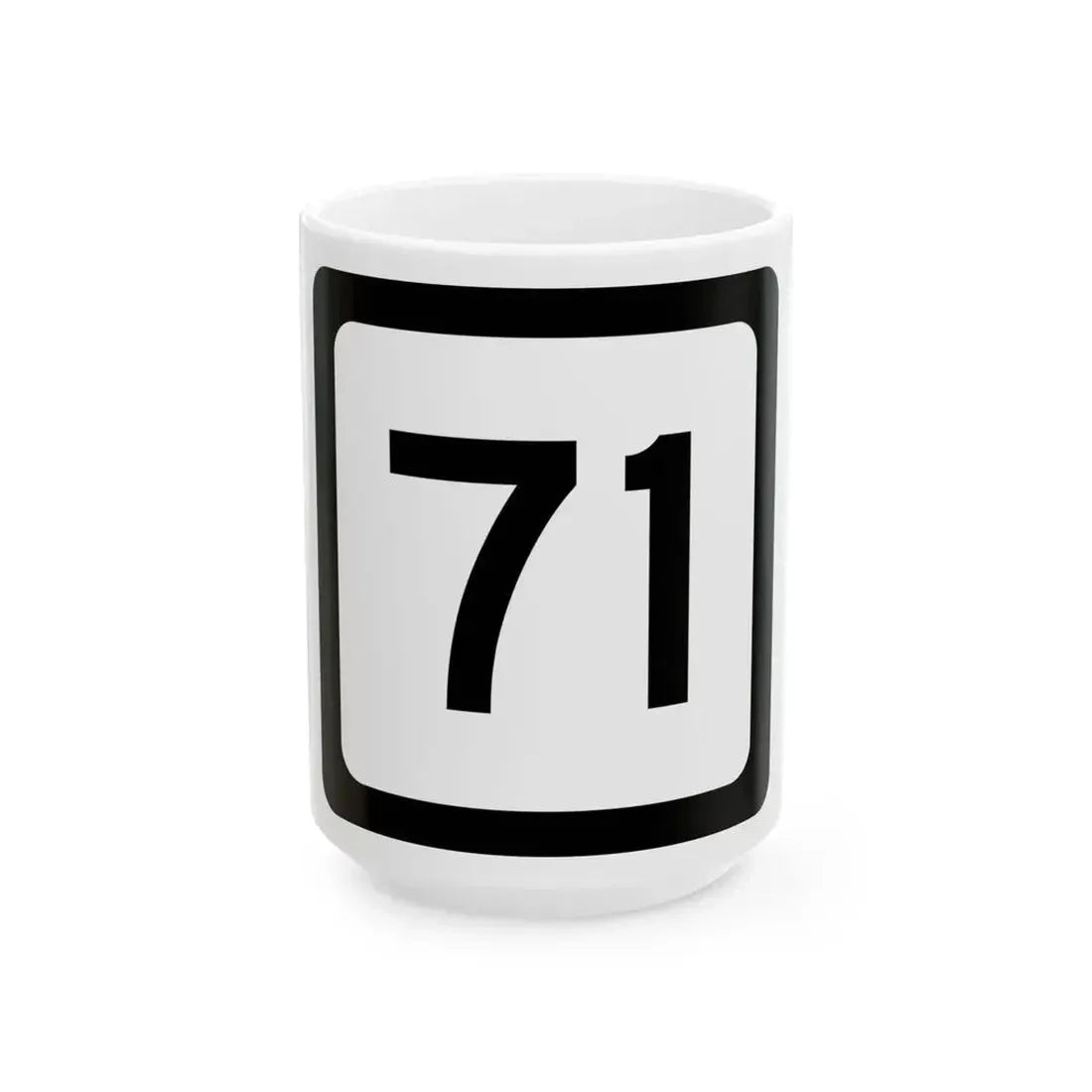 WV-71 (Virginia) (Road Sign) White Coffee Mug 15oz - Go Mug Yourself