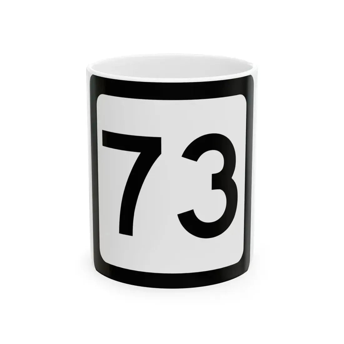 WV-73 (Virginia) (Road Sign) White Coffee Mug 11oz - Go Mug Yourself