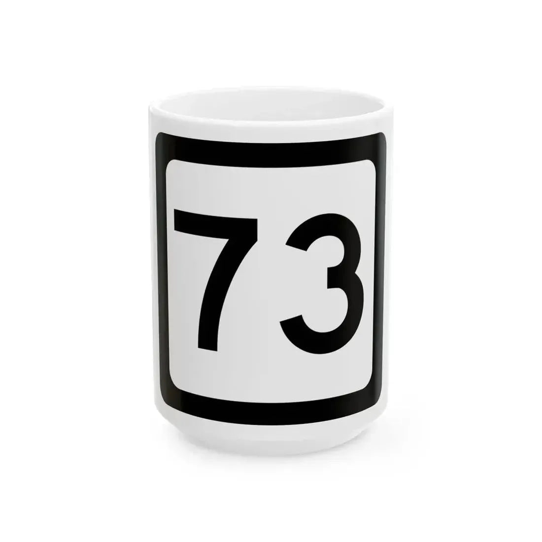WV-73 (Virginia) (Road Sign) White Coffee Mug 15oz - Go Mug Yourself