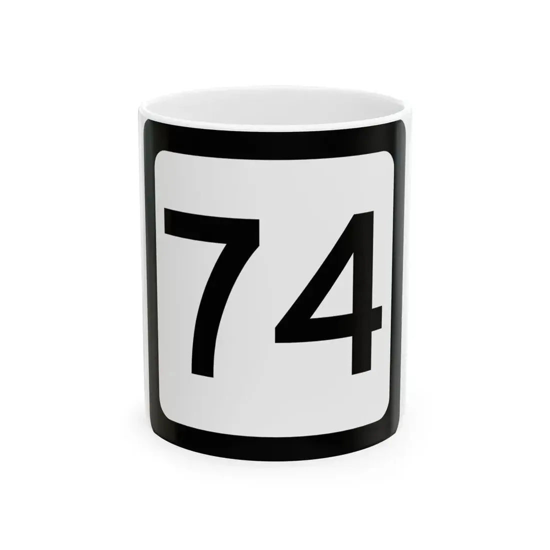 WV-74 (Virginia) (Road Sign) White Coffee Mug 11oz - Go Mug Yourself